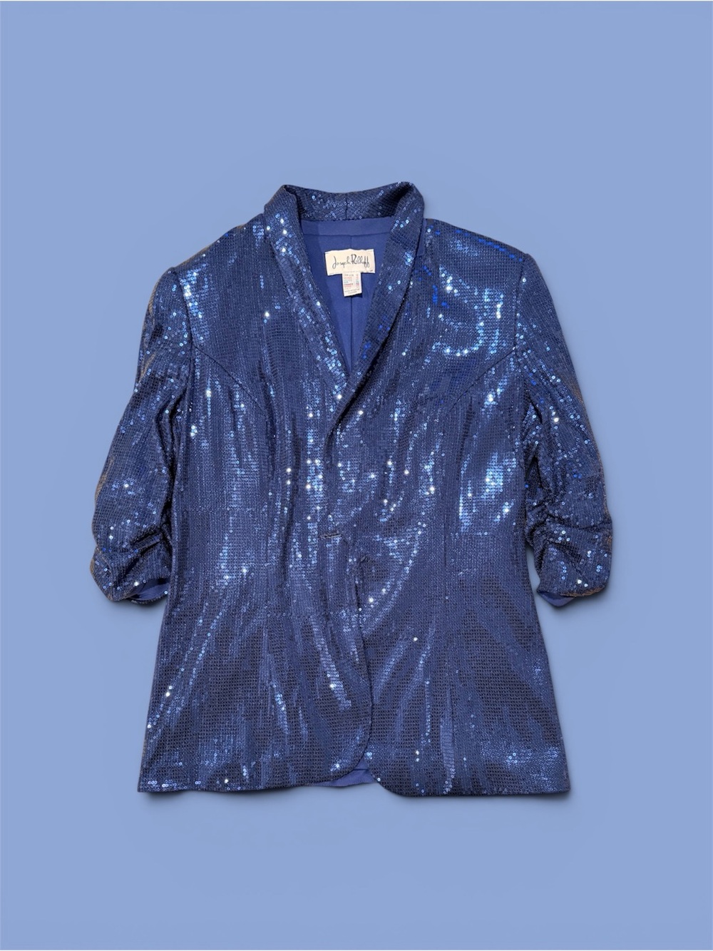 Joseph Ribkoff Navy Blue Sequin Blazer
